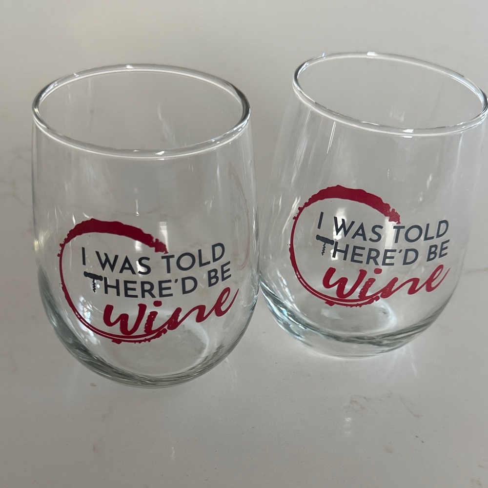3/$20 Set of Stemless Wine Glasses